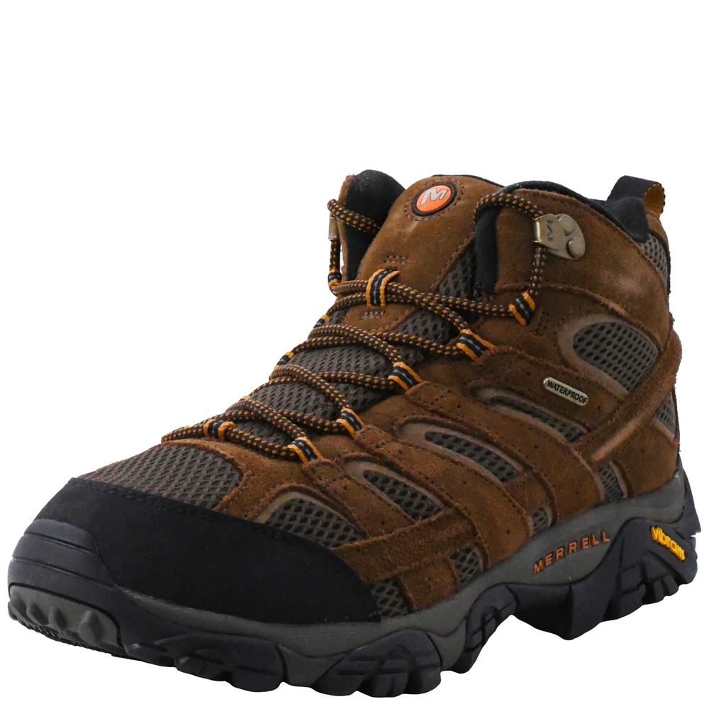 Merrell Men's Moab 2 Mid Waterproof Hiking Boot, New Granite, 9.5 M